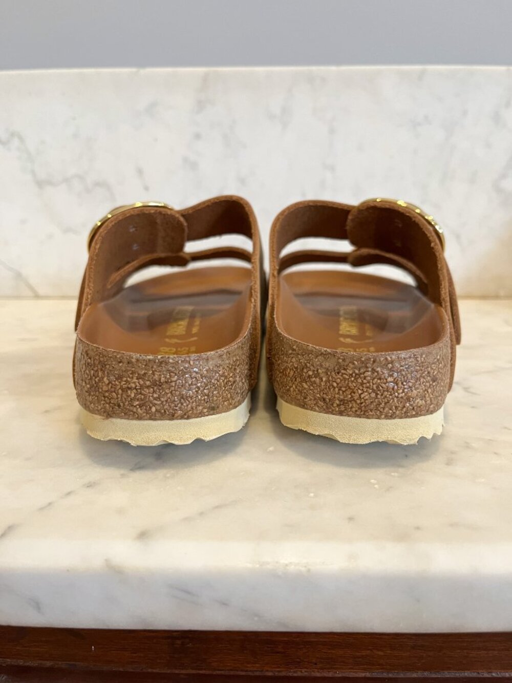 Birkenstock Arizona Big Buckle Sandals, Antique Cognac Leather, EU 38 - Picture 6 of 11